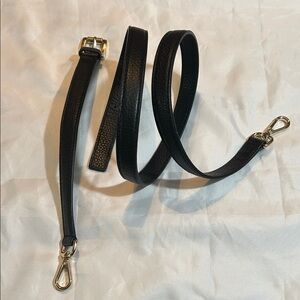 Michael Kors Leather Crossbody Strap with Gold Hardware